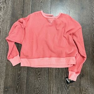 Pink brand new long sleeve top